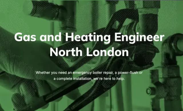 Screenshot of Max Gas Heating Website Development